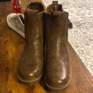 Brown Leather Ankle Boots